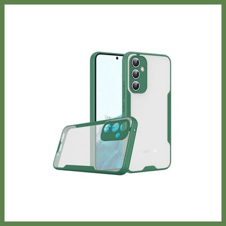 HOBİBAHÇEM Samsung Galaxy A24 4G Kılıf Platin Silikon - Yeşil HB006