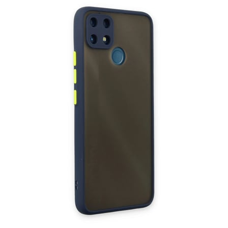 HOBİBAHÇEM Realme C25 Kılıf Montreal Silikon Kapak - Lacivert HB006