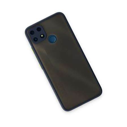 HOBİBAHÇEM Realme C25 Kılıf Montreal Silikon Kapak - Lacivert HB006