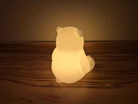 HOBİBAHÇEM Sevimli Kutup Ayısı Tealight Mumluk Dekoratif Mum Tutucu HB006