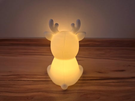 HOBİBAHÇEM Sevimli Ren Geyiği Tealight Mumluk Yılbaşı Dekoratif Mum Tutucu HB006