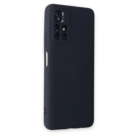 HOBİBAHÇEM Redmi Note 11T Kılıf Nano içi Kadife Silikon - Lacivert HB006