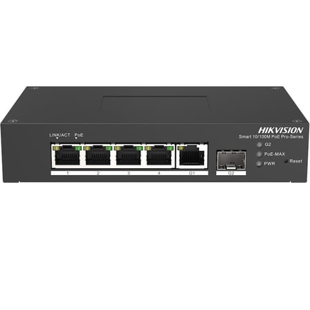 HIKVISION DS-3T1306P-SI/HS 4 PORT 10/100+1 PORT RJ45/1 PORT SFP UPLINK YÖNETİLEBİLİR 60W POE ENDÜSTRİYEL SWITCH HB006
