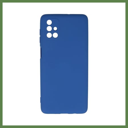 HOBİBAHÇEM Samsung Galaxy M51 Kılıf Nano içi Kadife Silikon - Mavi HB006