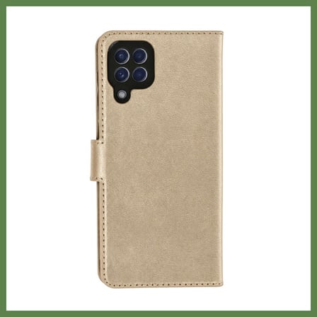 HOBİBAHÇEM Huawei P40 Lite Trend S Plus Kapaklı Telefon Kılıf - Gold HB006
