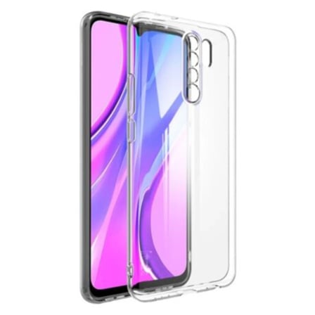 HOBİBAHÇEM Redmi 9 Kılıf Lüx Şeffaf Silikon - Şeffaf HB006