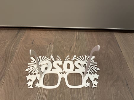 HOBİBAHÇEM 2026 Yılbaşı Parti Gözlüğü Silvester Üç Parçalı Eğlence Gözlüğü (2027 Yapılabilir) HB006