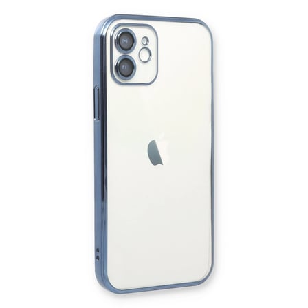HOBİBAHÇEM iPhone 11 Kılıf Lensli Silikon - Açık Mavi HB006