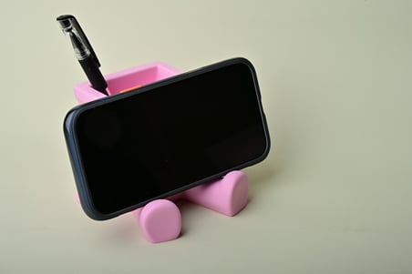 HOBİBAHÇEM Masaüstü Düzenleyici Kutu Kalemlik ve Telefon Standı Çok Amaçlı Organizer HB006
