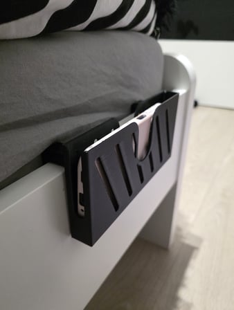 HOBİBAHÇEM Komodin Kenarına Takılan Telefon Tutucu Yatak Başı Telefon Standı HB006