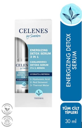 HOBİBAHÇEM Celenes Canlandırıcı Detox Yüz Serumu 3'ü 1 Arada HB006