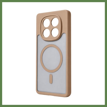 HOBİBAHÇEM Redmi Note 15 Pro 5G Loji Magsafe Kapak - Çöl Titanyum HB006