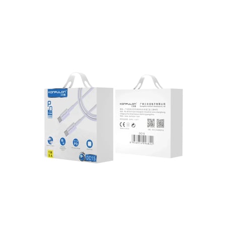 HOBİBAHÇEM Konfulon DC15 Type-C to Type-C Kablo 1M 18W HB006