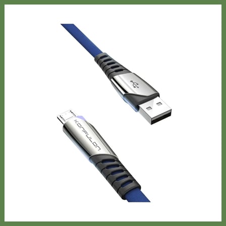 HOBİBAHÇEM Konfulon DC16 Micro USB Kablo 1M 2.4A - Mavi HB006