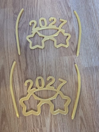 HOBİBAHÇEM 2027 Yeni Yıl Gözlüğü Parti Aksesuarı Yılbaşı Eğlence Gözlüğü HB006
