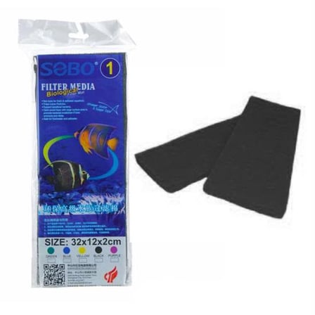 HOBİBAHÇEM 745-SPN-32-M Sobo Filtre süngeri 32x12x2 siyah HB006