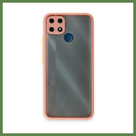 HOBİBAHÇEM Realme C25 Kılıf Montreal Silikon Kapak - Pembe HB006
