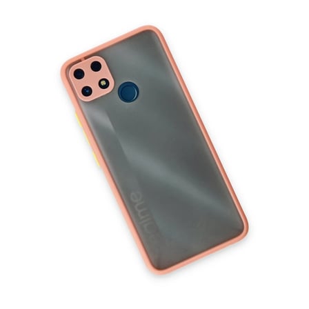 HOBİBAHÇEM Realme C25 Kılıf Montreal Silikon Kapak - Pembe HB006