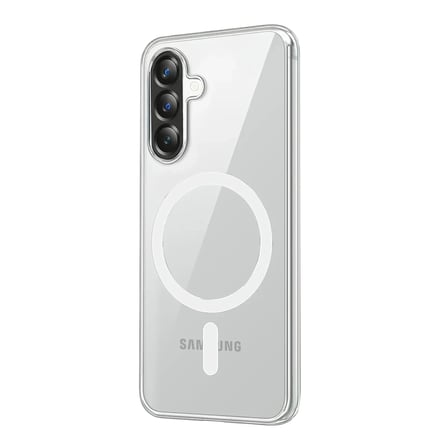 HOBİBAHÇEM Samsung Galaxy A57 5G Combo Sert Şeffaf Magsafe Kapak - Şeffaf HB006