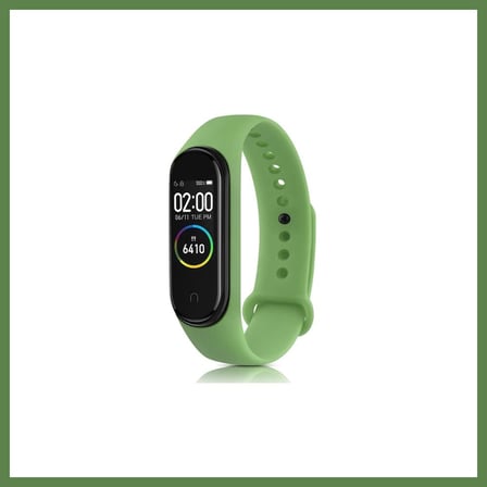 HOBİBAHÇEM Mi Band 4 Klasik Kordon - Açık Yeşil HB006