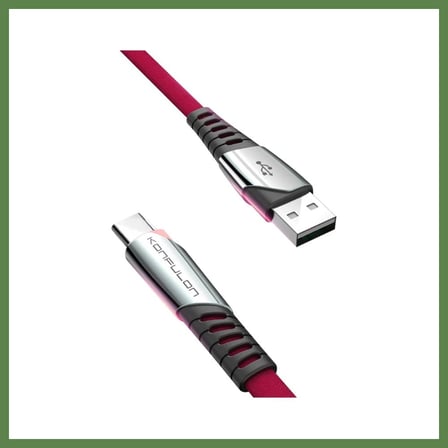 HOBİBAHÇEM Konfulon DC18 Type-C Kablo 1M 5A - Kırmızı HB006