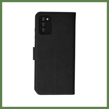 HOBİBAHÇEM Samsung Galaxy A02S Trend S Plus Kapaklı Kılıf - Siyah HB006