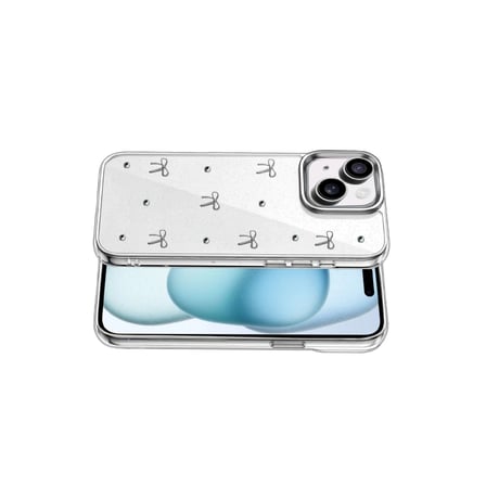HOBİBAHÇEM iPhone 15 Uyumlu Fiyonk Desenli Kapak - Desen 5 HB006