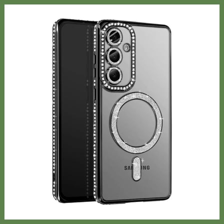 HOBİBAHÇEM Samsung Galaxy A57 5G Joke Simli Magneticsafe Kılıf - Siyah HB006