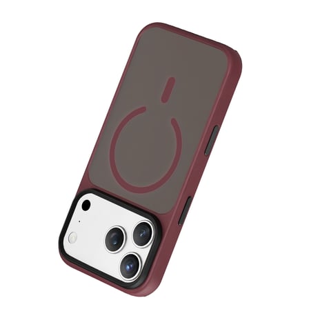 HOBİBAHÇEM Joko iPhone 18 Pro Uyumlu Megane Magsafe Kapak - Bordo HB006