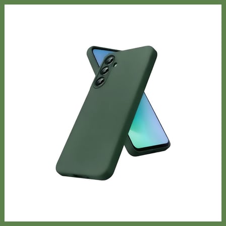 HOBİBAHÇEM Samsung Galaxy S26 FE Nano içi Kadife Silikon - Koyu Yeşil HB006