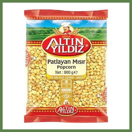 HOBİBAHÇEM ALTIN YILDIZ PATLAYAN MISIR 900 GR HB006