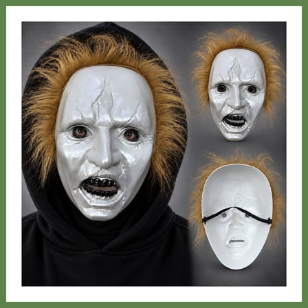 HOBİBAHÇEM Kahve Saçlı Michael Myers Plastik Karakter Maskesi HB006