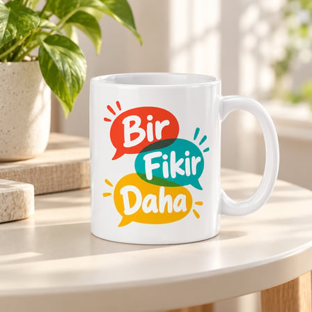 HOBİBAHÇEM Bir Fikir Daha Tasarımlı Porselen Kupa - MODEL 572 HB006