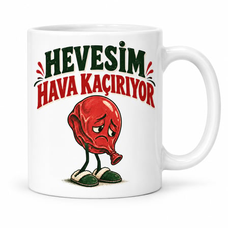 HOBİBAHÇEM Heves Kaçağı Tasarımlı Porselen Kupa - MODEL 762 HB006