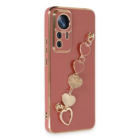 HOBİBAHÇEM Mi 12T Pro Kılıf Esila Silikon - Kırmızı HB006
