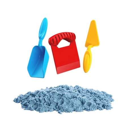 HOBİBAHÇEM 03691 Aksesuarlı Mavi Kinetik Oyun Kumu 1000 Gr HB006