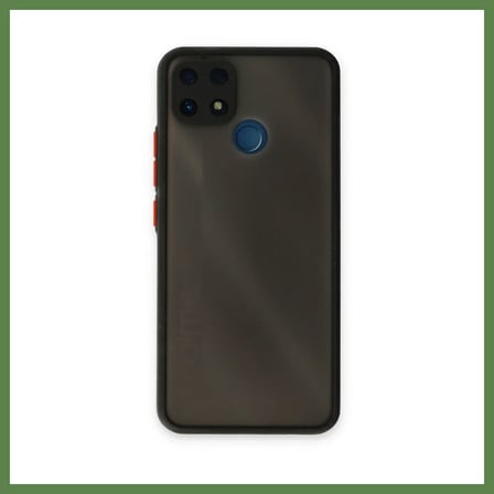 HOBİBAHÇEM Realme C25 Kılıf Montreal Silikon Kapak - Siyah HB006