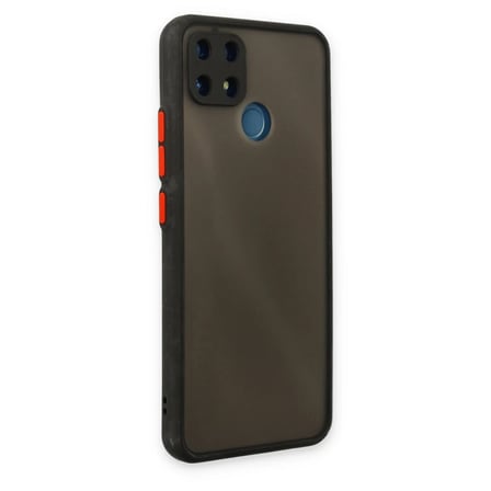 HOBİBAHÇEM Realme C25 Kılıf Montreal Silikon Kapak - Siyah HB006