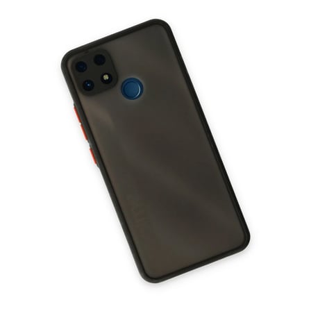 HOBİBAHÇEM Realme C25 Kılıf Montreal Silikon Kapak - Siyah HB006
