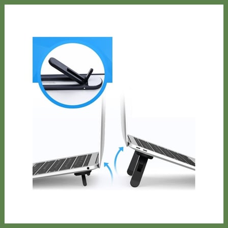 HOBİBAHÇEM 2 Kademeli Katlanabilir ve Yapışkanlı Laptop Standı Siyah HB006