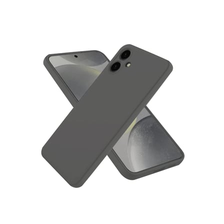 HOBİBAHÇEM Samsung Galaxy A06 Uyumlu Kılıf First Silikon - Gri HB006