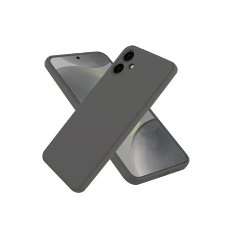 HOBİBAHÇEM Samsung Galaxy A06 Uyumlu Kılıf First Silikon - Gri HB006