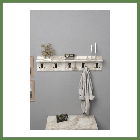 HOBİBAHÇEM Duvar Askılığı Çok Renkli 80 cm HB006