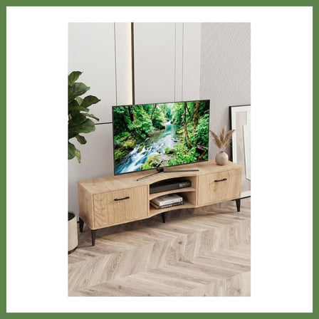 HOBİBAHÇEM Vera TV Sehpası Suntalam Bej 160x35 HB006