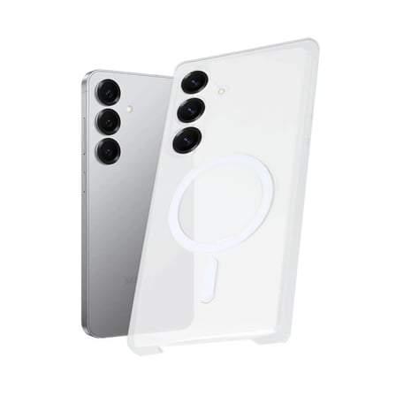 HOBİBAHÇEM Samsung Galaxy S25 Plus Uyumlu Kılıf PC Magsafe Şeffaf Kılıf - Şeffaf HB006