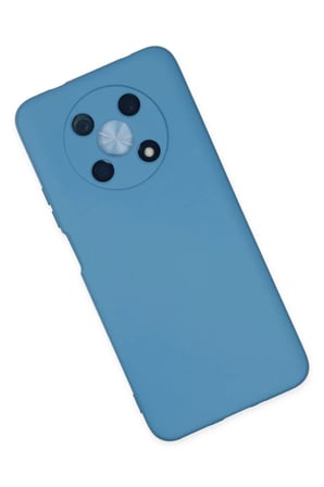 HOBİBAHÇEM Huawei Nova Y90 Uyumlu Kılıf Nano içi Kadife Silikon - Mavi HB006