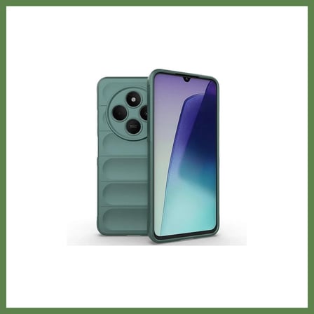 HOBİBAHÇEM Redmi 14C Uyumlu Kılıf Optimum Silikon - Koyu Yeşil HB006