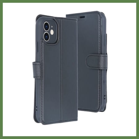 HOBİBAHÇEM iPhone 11 Uyumlu Kılıf Trend S Plus Kapaklı Kılıf - Siyah HB006