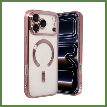 Hobi̇Bahçem İphone 17 Pro Max Uyumlu Kross Magneticsafe Kapak - Rose Hb006