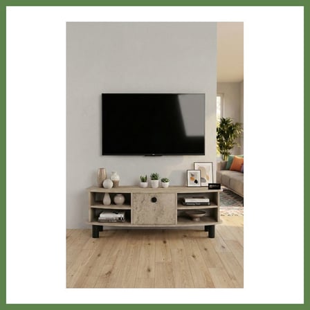 HOBİBAHÇEM Vienna TV Sehpası Suntalam Ekru 136x44 cm HB006